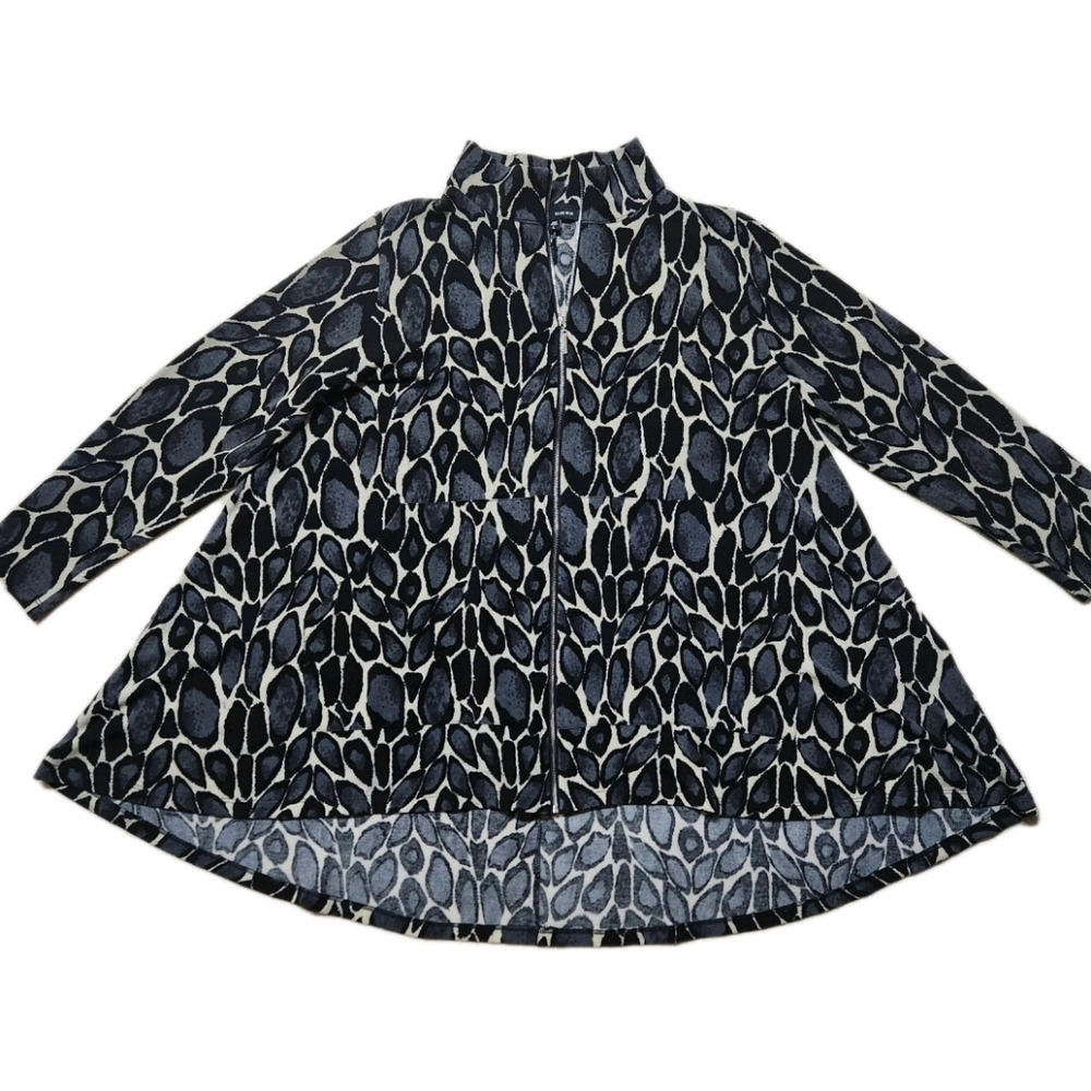 Sun Kim Taylor Swing Jacket | Made in USA | Artwear Zip Front